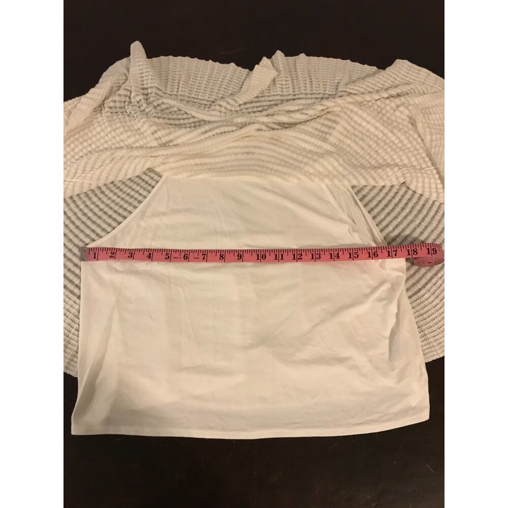 Anthropologie Knitted & Knotted Miah Poncho LP Ivory Pointelle Knit - Picture 7 of 12
